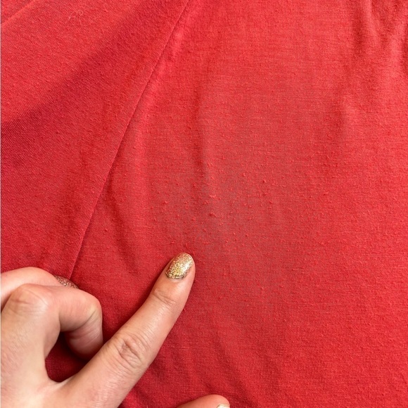 Torrid Coral Cranberry Mockneck Flutter Sleeve Skater Dress 1X Boho Bohemian - Picture 10 of 11